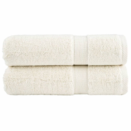 VidaXL serviettes de bain solund 2 pièces 600 g m² 100x150 cm