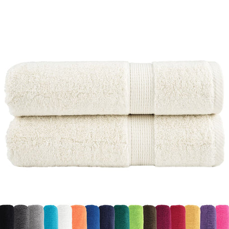 VidaXL serviettes de bain solund 2 pièces 600 g m² 100x150 cm
