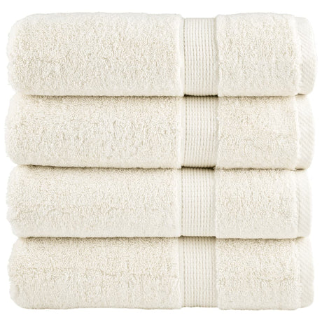 VidaXL serviettes de bain solund 4 pièces 600 g m² 100x150 cm