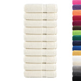VidaXL serviettes de bain solund 10 pièces 600 g m² 100x150 cm