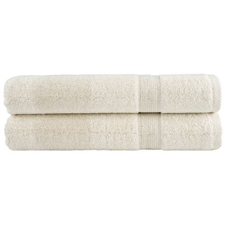 VidaXL serviettes de sauna solund 2 pcs 600 g m² 80x200 cm couleur crème