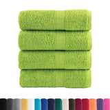 Vidaxx débarbouillettes premium solund 4 pièces vert pomme 30x30 cm 600 g m²