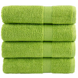 VidaXL Serviettes de bain SOLUND 4 pcs 600 g m² 70x140 cm vert pomme