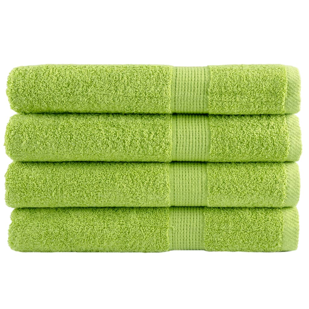 Vidaxl Sauna Cloths Solund 4 PCS 600 g m² 80x200 cm de manzana verde