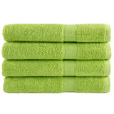 VidaXL serviettes de sauna solund 4 pcs 600 g m² 80x200 cm vert pomme