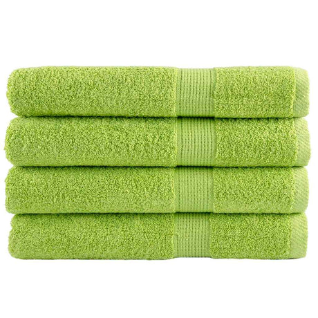 VidaXL serviettes de sauna solund 4 pcs 600 g m² 80x200 cm vert pomme