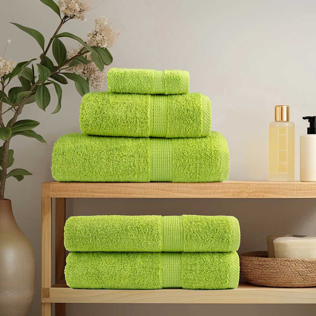 VidaXL serviettes de sauna solund 4 pcs 600 g m² 80x200 cm vert pomme