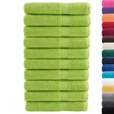 VidaXL serviettes de sauna solund 10 pcs 600 g m² 80x200 cm vert pomme