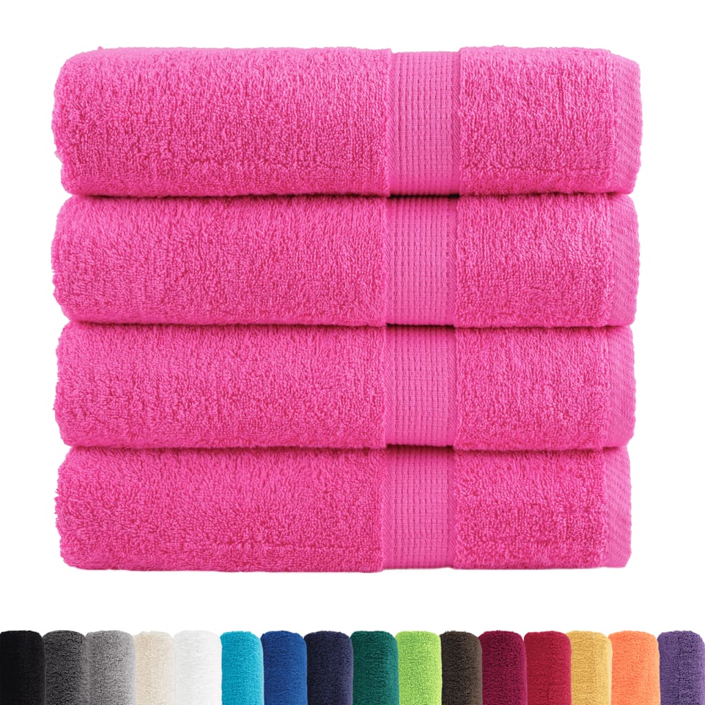 VidaXL serviettes de bain solund 4 pièces 600 g m² 100x150 cm