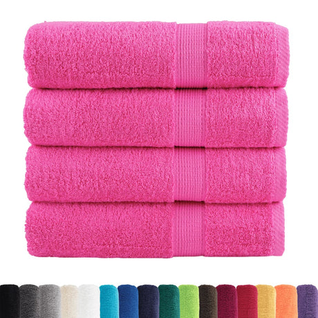 VidaXL serviettes de bain solund 4 pièces 600 g m² 100x150 cm