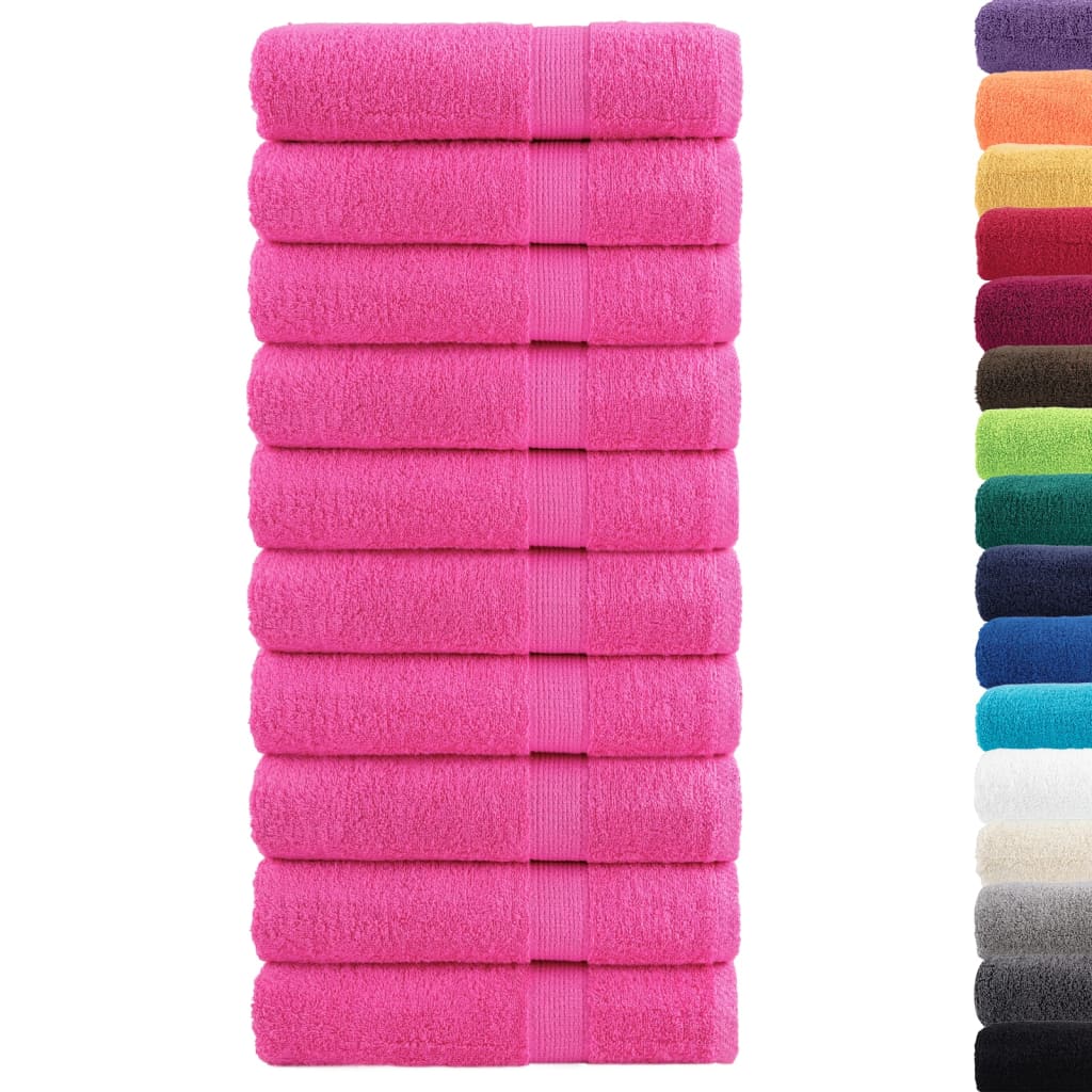 VidaXL serviettes de bain solund 10 pièces 600 g m² 100x150 cm