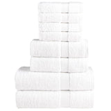 Vidaxx ensemble de serviettes 8 pièces solund 600 g m² blanc