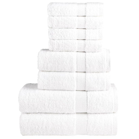 Vidaxx ensemble de serviettes 8 pièces solund 600 g m² blanc
