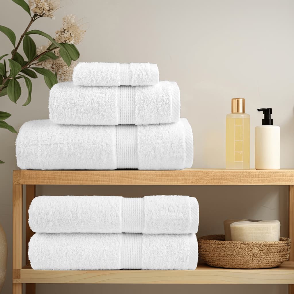Vidaxx ensemble de serviettes 8 pièces solund 600 g m² blanc
