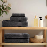 Vidaxl ensemble de serviettes 8 pièces solund 600 g m² anthracite
