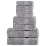 Vidaxx ensemble de serviettes 8 pièces solund 600 g m² gris