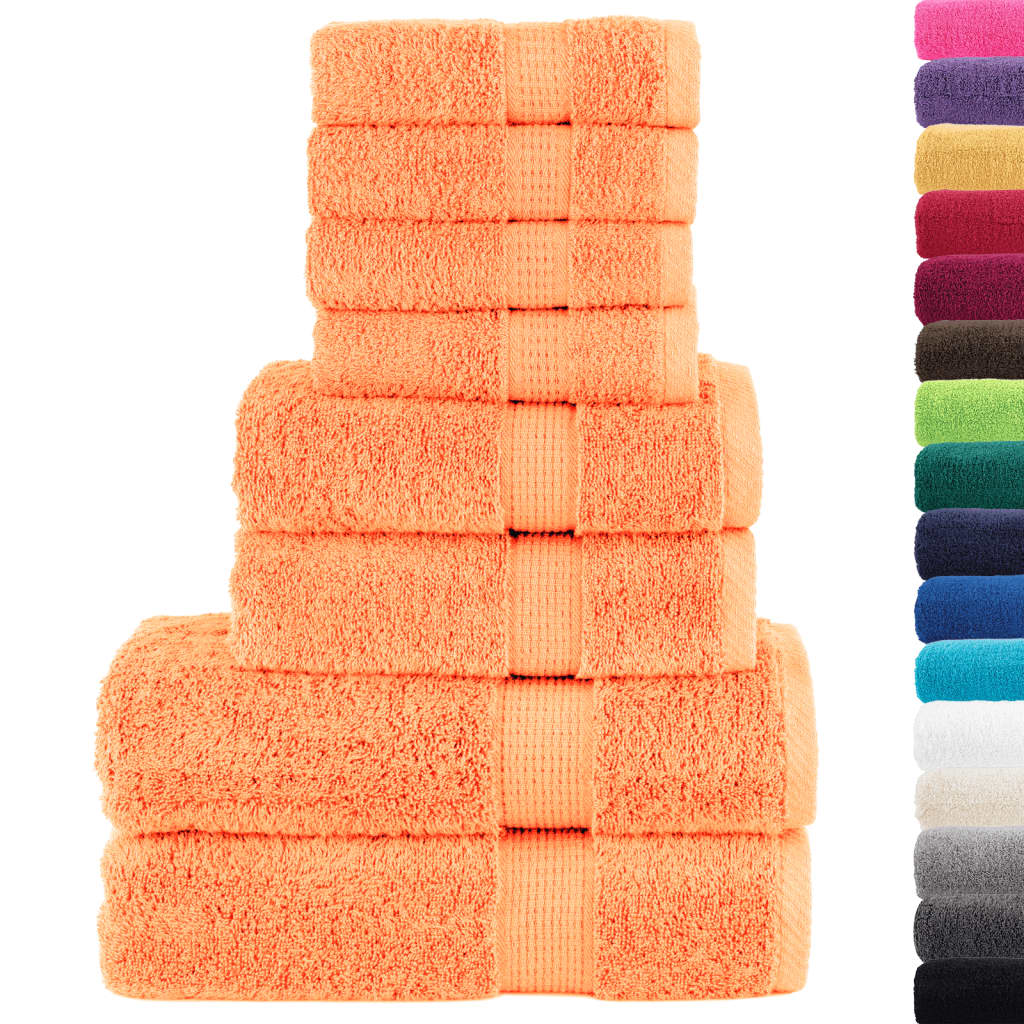Vidaxx ensemble de serviettes 8 pièces solund 600 g m² orange