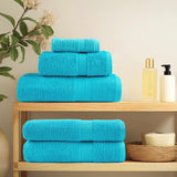 VidaXL ensemble de serviettes 8 pièces solund 600 g m² turquoise