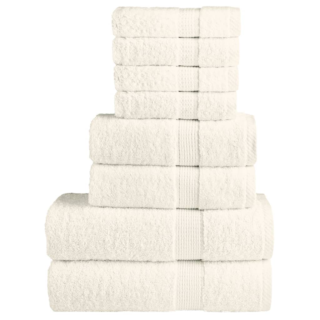 Vidaxx ensemble de serviettes 8 pièces solund 600 g m² crème
