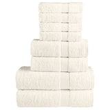 Vidaxx ensemble de serviettes 8 pièces solund 600 g m² crème