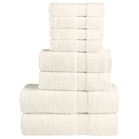 Vidaxx ensemble de serviettes 8 pièces solund 600 g m² crème