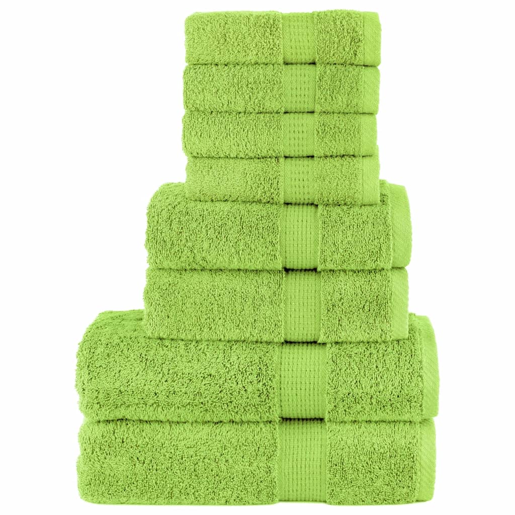 Vidaxx ensemble de serviettes 8 pièces solund 600 g m² vert pomme