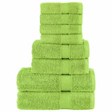 Vidaxx ensemble de serviettes 8 pièces solund 600 g m² vert pomme
