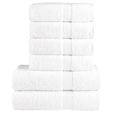 VidaXL ensemble de serviettes 6 pièces solund 600 g m² blanc