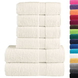 VidaXL ensemble de serviettes 6 pièces solund 600 g m² crème