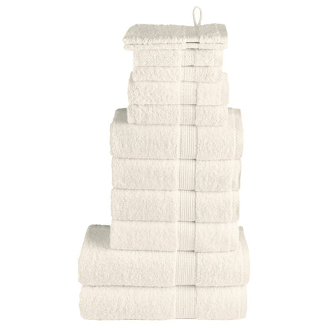 VidaXL ensemble de serviettes 12 pièces solund 600 g m² crème