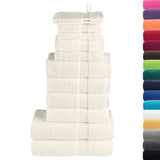 VidaXL ensemble de serviettes 12 pièces solund 600 g m² crème