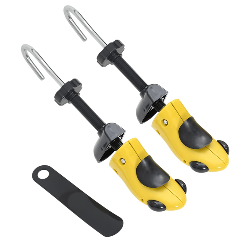 Vidaxl Shoe Spanners con scarpa in eu 34-37 in plastica giallo