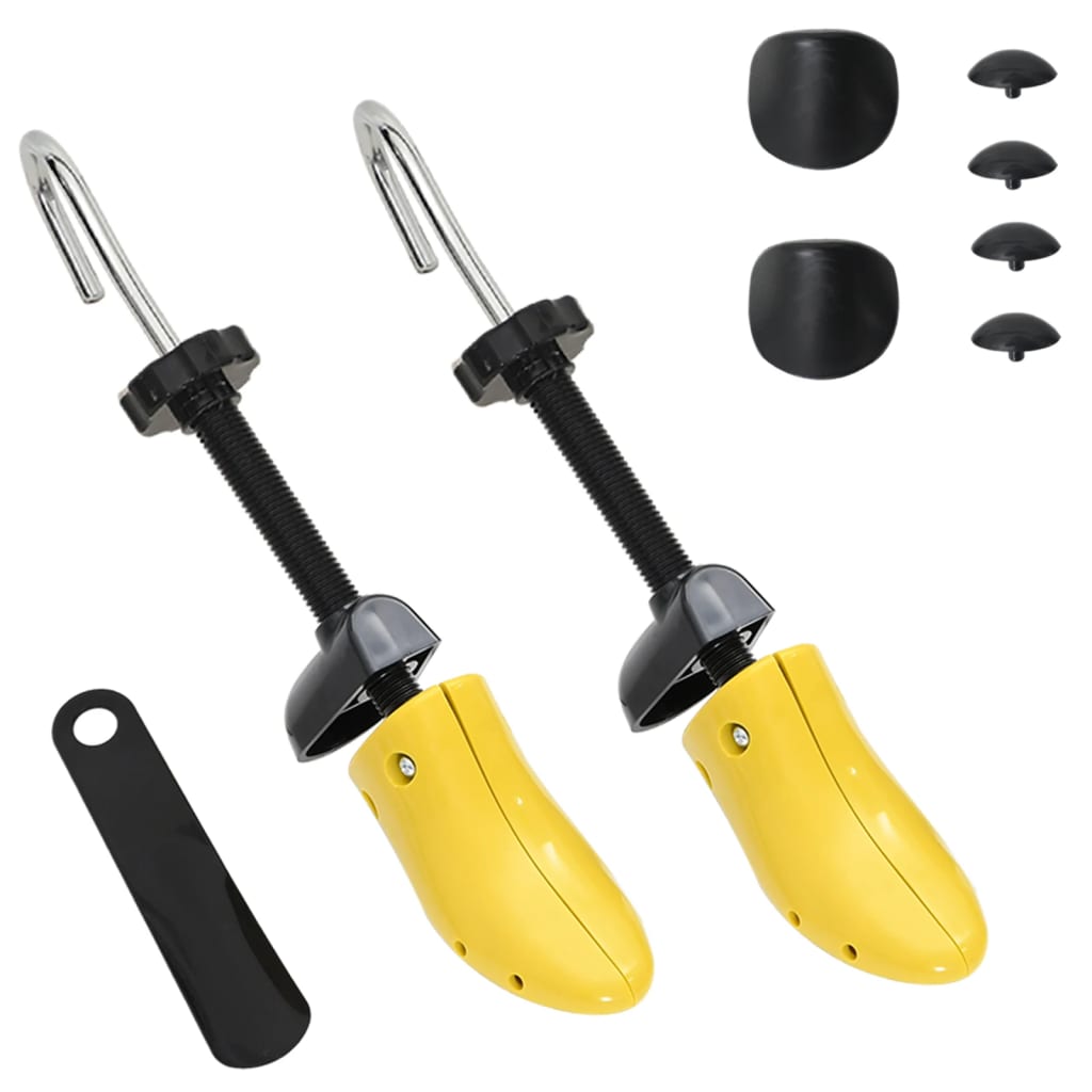 Vidaxl Shoe Spanners con scarpa in eu 34-37 in plastica giallo