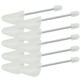 Sics de chaussures Vidaxl 5 paires d'EU 38-44 Plastique blanc