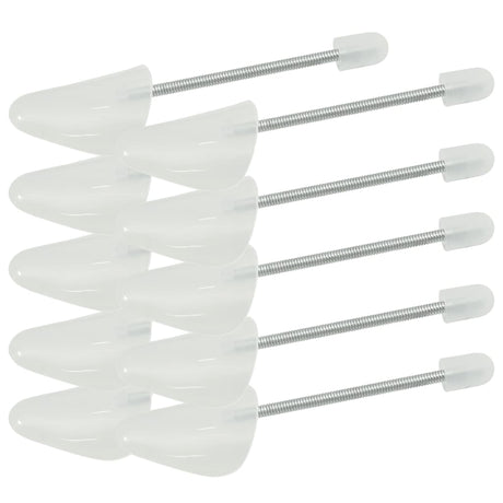 Sics de chaussures Vidaxl 5 paires d'EU 38-44 Plastique blanc