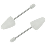 Sics de chaussures Vidaxl 5 paires d'EU 38-44 Plastique blanc