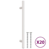 VidaXL Poignées 20 pcs 160 mm acier inoxydable couleur argent