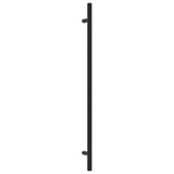 VidaXL Poignées 20 pcs 320 mm acier inoxydable noir
