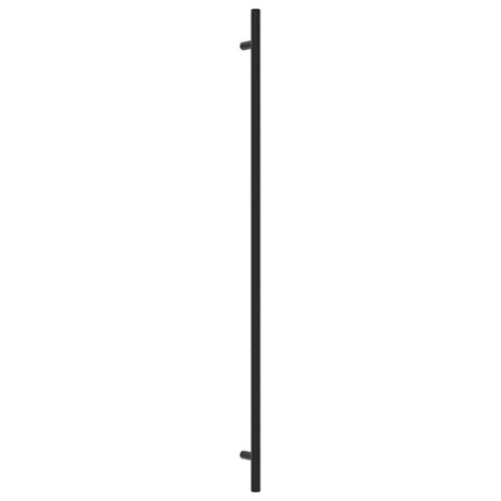 VidaXL Poignées 20 pcs 480 mm acier inoxydable noir