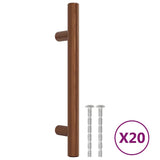VidaXL Poignées 20 pcs 96 mm acier inoxydable couleur bronze
