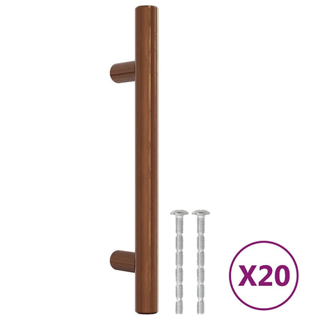 VidaXL Poignées 20 pcs 96 mm acier inoxydable couleur bronze