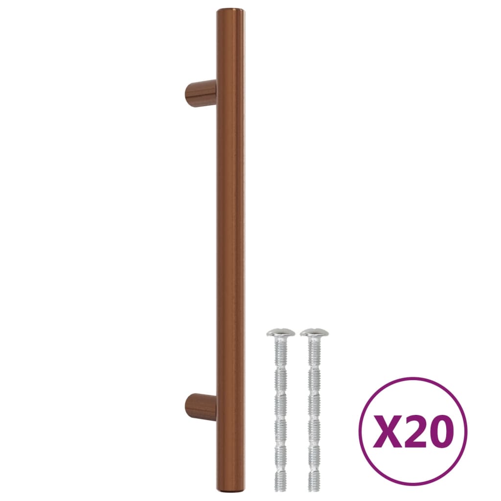 VidaXL Poignées 20 pcs 128 mm acier inoxydable couleur bronze