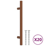 VidaXL Poignées 20 pcs 128 mm acier inoxydable couleur bronze