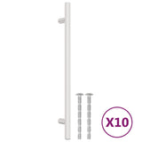 VidaXL Poignées 10 pcs 192 mm acier inoxydable couleur argent