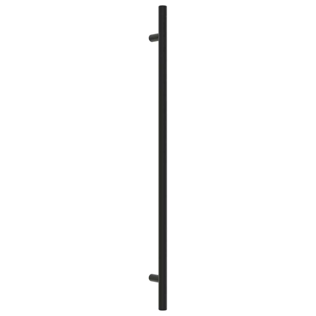 VidaXL Poignées 10 pcs 320 mm acier inoxydable noir