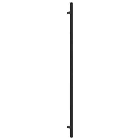 VidaXL Poignées 10 pcs 480 mm acier inoxydable noir