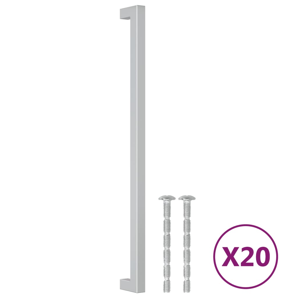 Vidaxl handvatten 20 st 320 mm roestvrij staal zilverkleurig