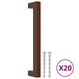 Vidaxl gère 20 st 160 mm en acier inoxydable de couleur bronze