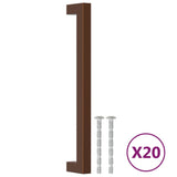 VidaXL Poignées 20 pcs 192 mm acier inoxydable couleur bronze