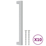 VidaXL Poignées 10 pcs 192 mm acier inoxydable couleur argent